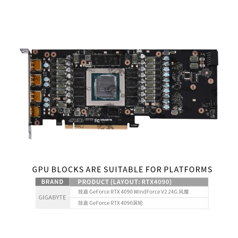 Bykski GPU Block for GIGABYTE  - Rtx 4090 Water Block Full Cover review and price