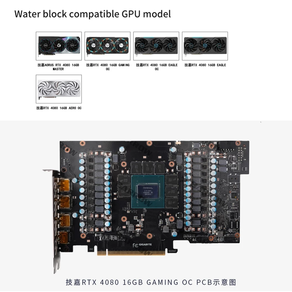 BARROW GPU Water Block for Gig - Rtx 4080 Water Cooling Block review and price